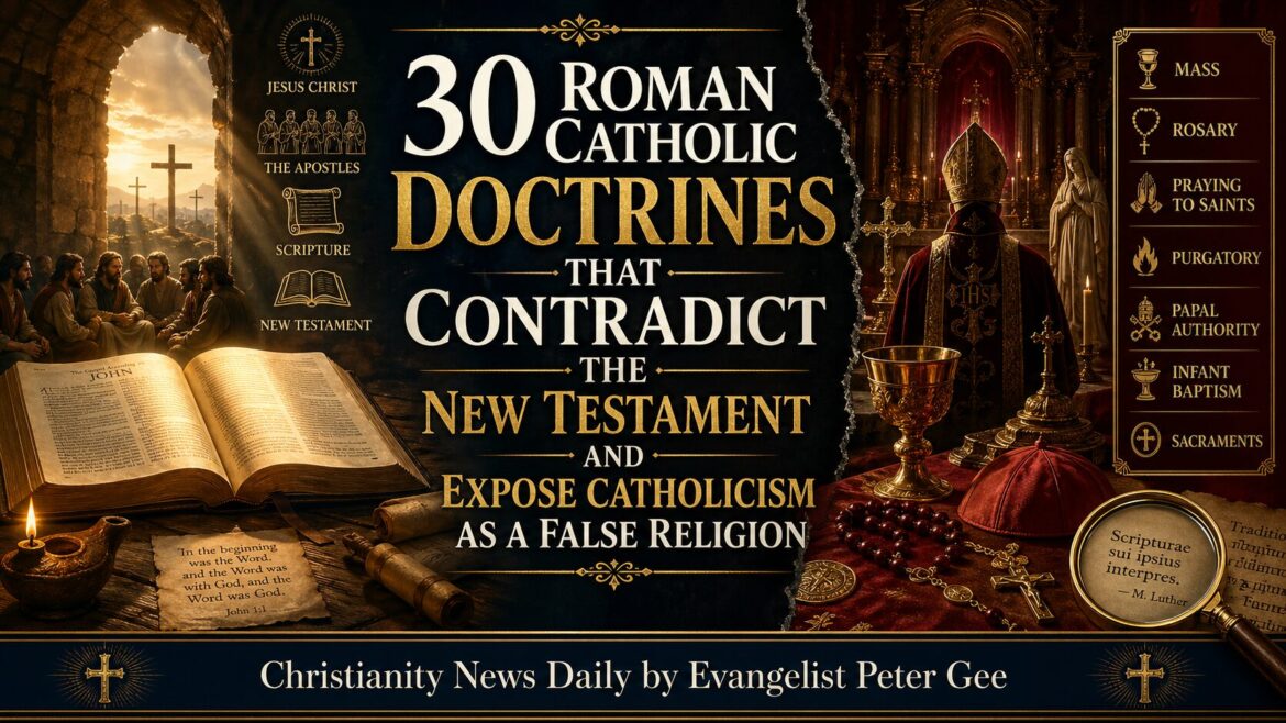 30 Roman Catholic Doctrines That Contradict the New Testament and Expose Catholicism as a False Religion.