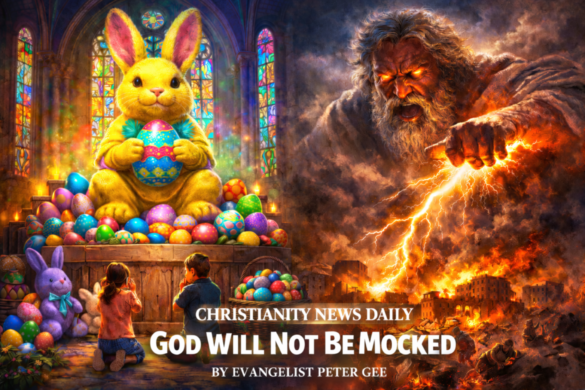 A Warning to the Western Church That God Will Not Ignore Their Idol Worship of The Easter Eggs And  Bunnies At The Altar.