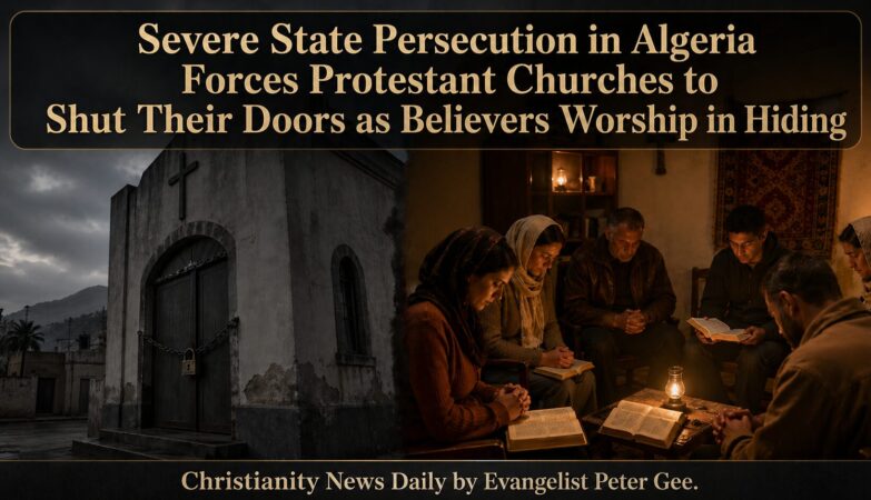 Severe state persecution in Algeria has forced Protestant churches to shut their doors, pushing believers into hidden worship as authorities continue tightening control over Christian gatherings and non-Muslim worship.