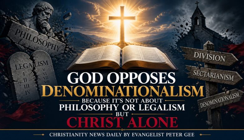 God Opposes Denominationalism Because It's Not About Philosophy or Legalism but Christ Alone.